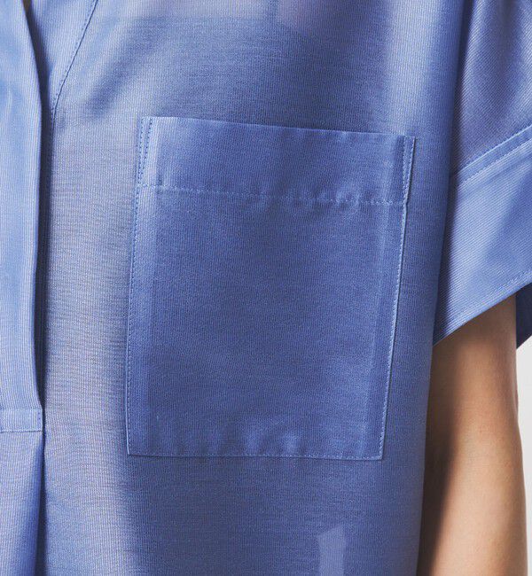 UNITED ARROWS green label relaxing「カールマイヤー ポケット ショートスリーブ ブラウス マシンウォッシャブル 通気性」|シャツ・ブラウス|