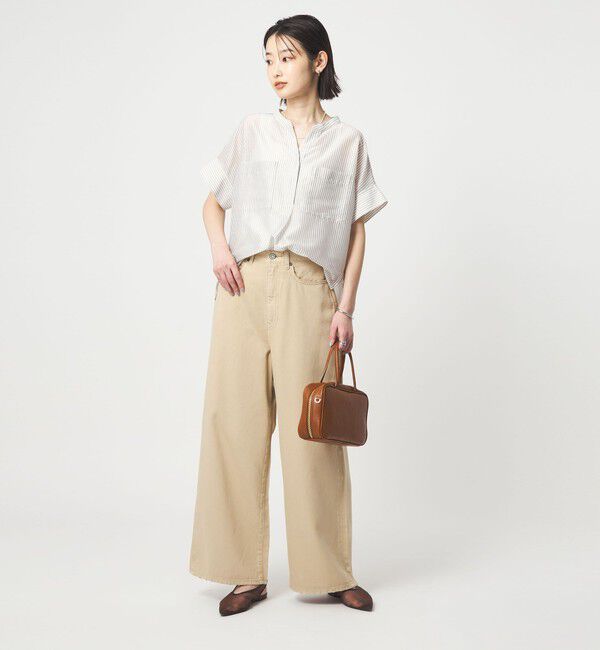 UNITED ARROWS green label relaxing「カールマイヤー ポケット ショートスリーブ ブラウス マシンウォッシャブル 通気性」|シャツ・ブラウス|