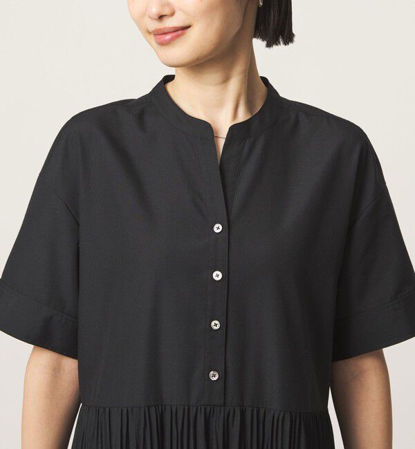 UNITED ARROWS green label relaxing「［size SHORT/TALLあり］ワッシャー プリーツ ショートスリーブ ワンピース」|ワンピース|