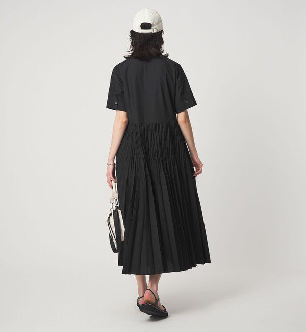 UNITED ARROWS green label relaxing「［size SHORT/TALLあり］ワッシャー プリーツ ショートスリーブ ワンピース」|ワンピース|