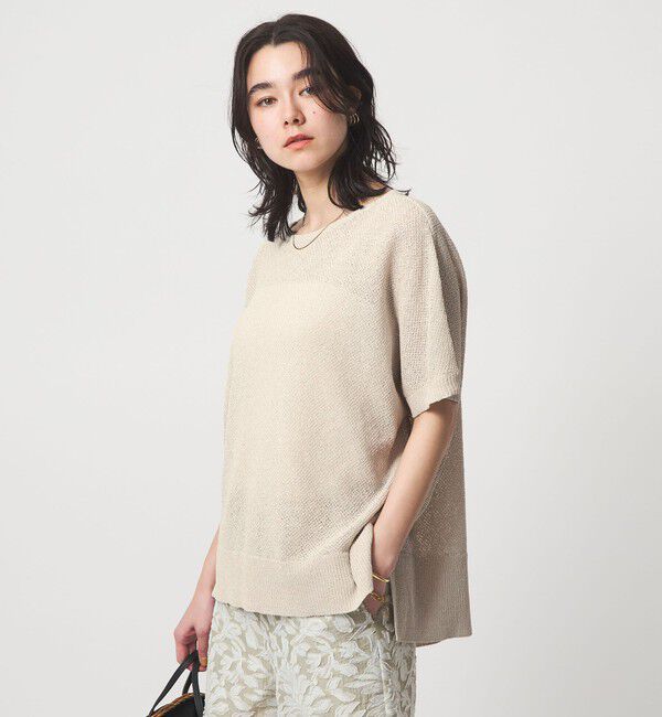 UNITED ARROWS green label relaxing「ペーパー ヤーン プルオーバー」|ニット・セーター|