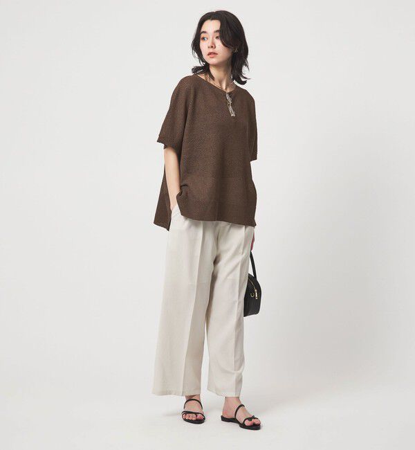 UNITED ARROWS green label relaxing「ペーパー ヤーン プルオーバー」|ニット・セーター|