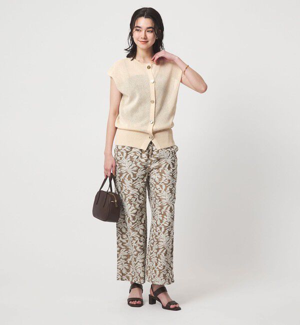 UNITED ARROWS green label relaxing「ペーパー ボタン 2WAY ジレ ウォッシャブル」|ニット・セーター|