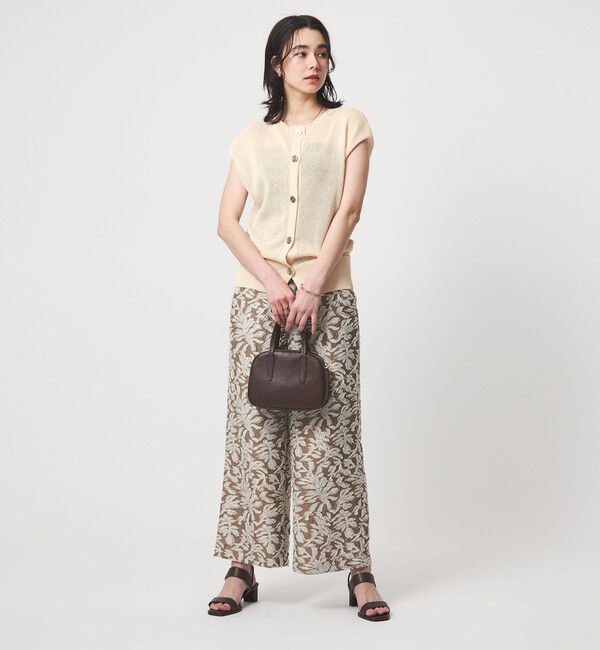 UNITED ARROWS green label relaxing「ペーパー ボタン 2WAY ジレ ウォッシャブル」|ニット・セーター|