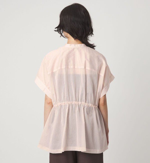 UNITED ARROWS green label relaxing「【結論シリーズ】ギャザーハイウエストブラウス［size SHORTあり］」|シャツ・ブラウス|