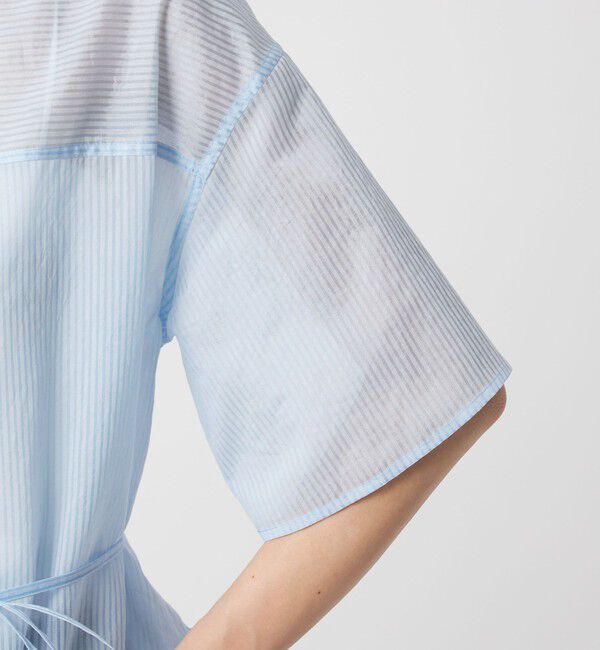 UNITED ARROWS green label relaxing「【結論シリーズ】リボンハイウエストシャツ［size SHORTあり］」|シャツ・ブラウス|