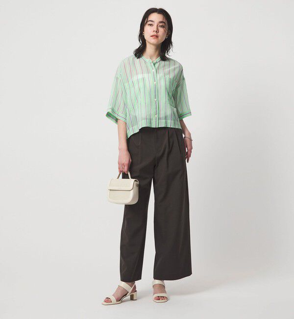 UNITED ARROWS green label relaxing「100/2 ポケット ストライプ シャツ」|シャツ・ブラウス|