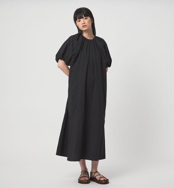 EMMEL REFINES「＜EMMEL REFINES＞EM  パフスリーブ キリカエ ワンピース」|ワンピース|