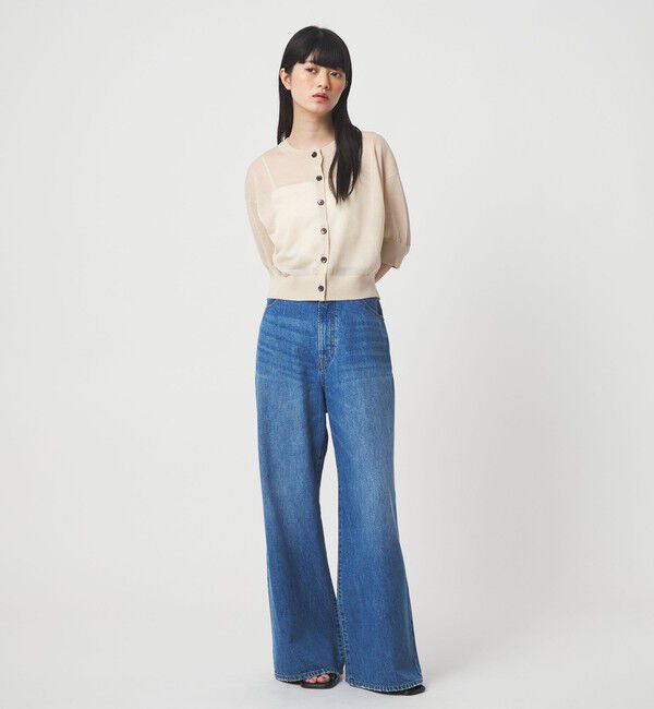 EMMEL REFINES「＜EMMEL REFINES＞EM シアー ショートスリーブ カーディガン」|カーディガン|