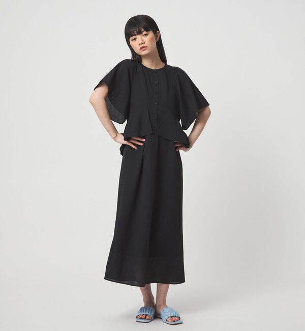 EMMEL REFINES「＜EMMEL REFINES＞EM カラミタンブラー フリル ワンピース」|ワンピース|