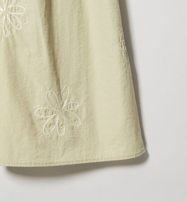 EMMEL REFINES「＜EMMEL REFINES＞EM フラワーシシュウ キリカエ ギャザー ワンピース」|ワンピース|