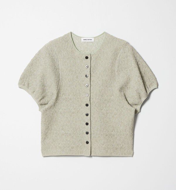 EMMEL REFINES「＜EMMEL REFINES＞EMジャガード パフスリーブ プルオーバー ＆ カーディガン」|ニット・セーター|