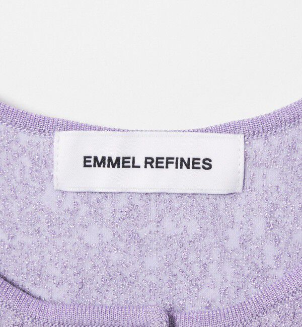EMMEL REFINES「＜EMMEL REFINES＞EMジャガード パフスリーブ プルオーバー ＆ カーディガン」|ニット・セーター|