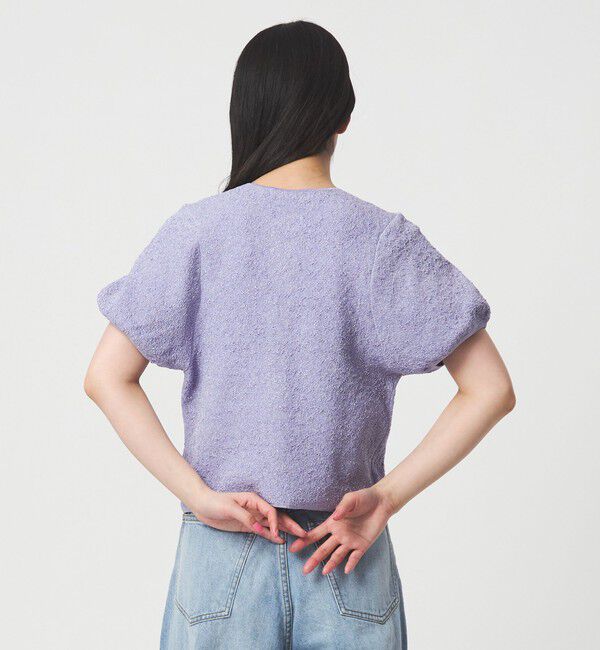 EMMEL REFINES「＜EMMEL REFINES＞EMジャガード パフスリーブ プルオーバー ＆ カーディガン」|ニット・セーター|