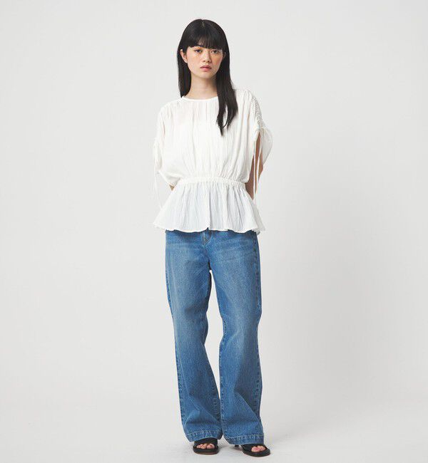 EMMEL REFINES「＜EMMEL REFINES＞EM ドロストスリーブ ブラウス」|シャツ・ブラウス|