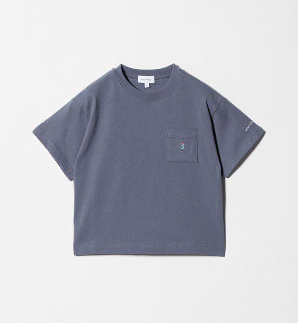 UNITED ARROWS green label relaxing「ロゴ刺しゅう Tシャツ / キッズ  100cm-160cm」|Tシャツ・カットソー|DK.GRAY