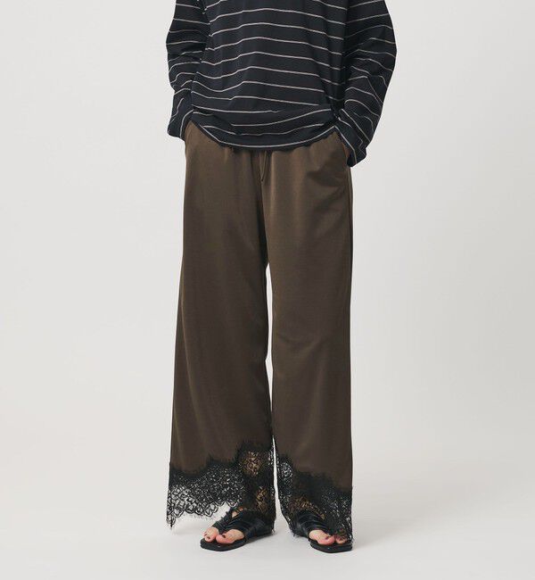 BEAUTY&YOUTH UNITED ARROWS「ポリエステル ヘムレース イージーパンツ」|その他|DK.BROWN