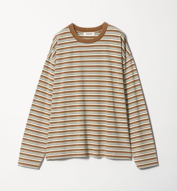 MONKEY TIME「ウォッシュド ボーダー ロングスリーブ Tシャツ」|Tシャツ・カットソー|