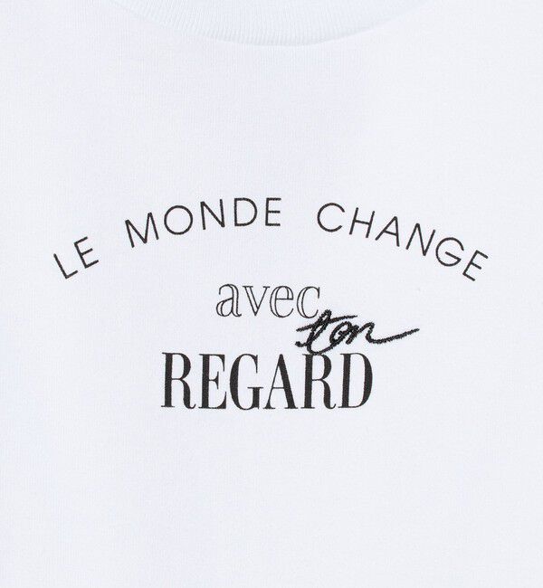 BEAUTY&YOUTH UNITED ARROWS「コットン ロゴプリント フレンチスリーブ Tシャツ」|Tシャツ・カットソー|