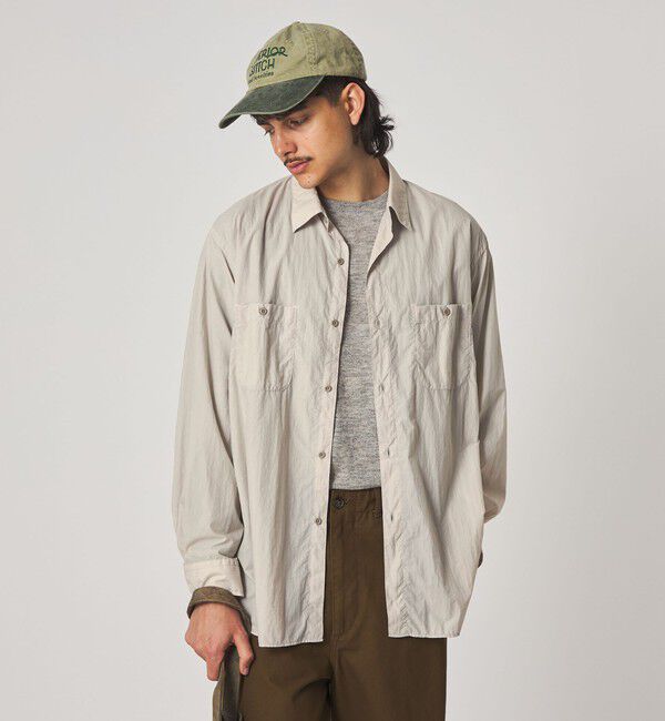 STEVEN ALAN「＜Steven Alan エアリーナイロン レギュラーカラー シャツ LOOSE」|シャツ・ブラウス|