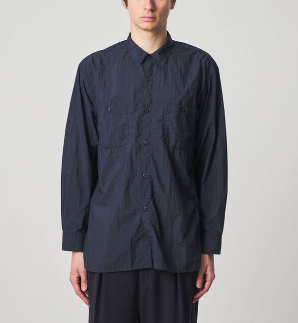 STEVEN ALAN「＜Steven Alan エアリーナイロン レギュラーカラー シャツ LOOSE」|シャツ・ブラウス|