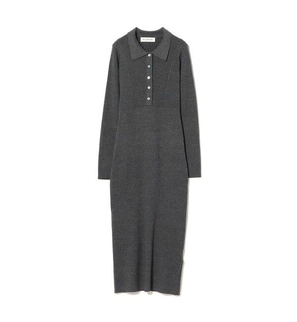 Ray BEAMS 「リブ ニット ポロ ワンピース」|ワンピース|