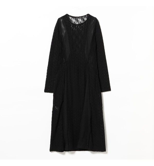 Ray BEAMS 「レース キリカエ メッシュ ワンピース」|ワンピース|