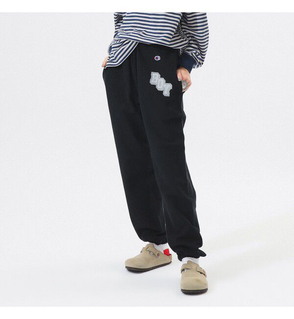 BEAMSBOY「【別注】Champion / リバースウィーブ(R) パンツ」|チノ|BLACK