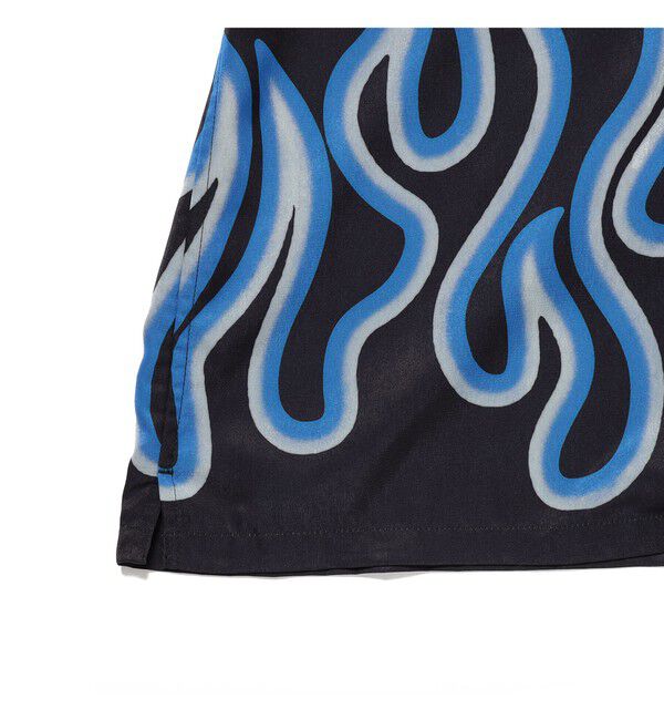 BEAMS「ファイヤーパターン オープンカラーシャツ」|シャツ・ブラウス|