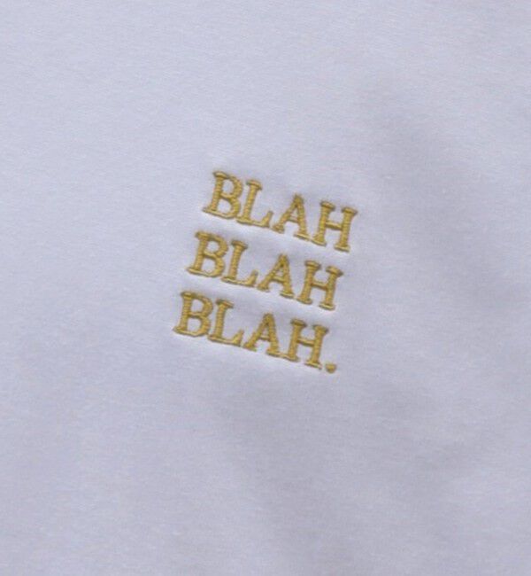 SHIPS any「【WEB限定】SHIPS any: BLAH BLAH BLAH.ワンポイント 刺繍 ルーズ Tシャツ (ロンT)◇」|Tシャツ・カットソー|