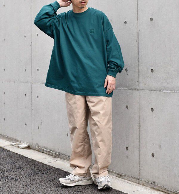 SHIPS any「【WEB限定】SHIPS any: BLAH BLAH BLAH.ワンポイント 刺繍 ルーズ Tシャツ (ロンT)◇」|Tシャツ・カットソー|