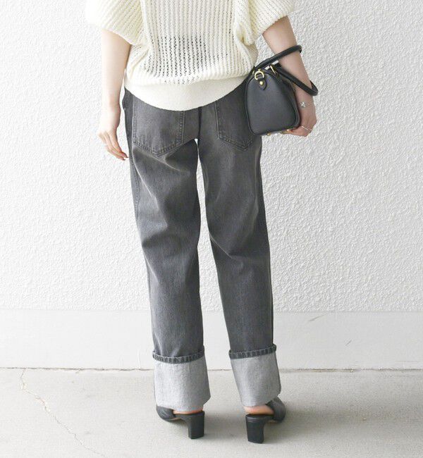 SHIPS any「SHIPS any: ワイド ロールアップ デニム パンツ［SHIPS any DENIM］」|デニム|