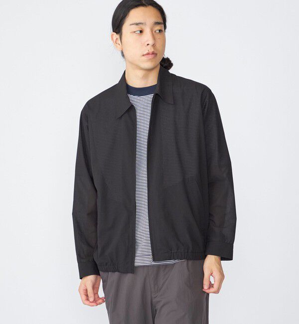 SHIPS「SHIPS:〈洗濯機可能〉ローン シャツ ジップ ブルゾン」|ブルゾン・スタジャン|ブラック