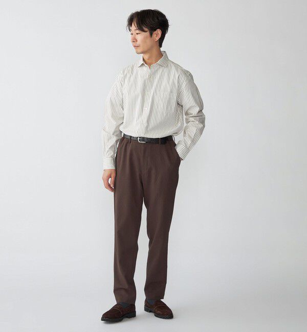 SHIPS「SHIPS: セミワイド スムース テックス ブロードシャツ」|シャツ・ブラウス|