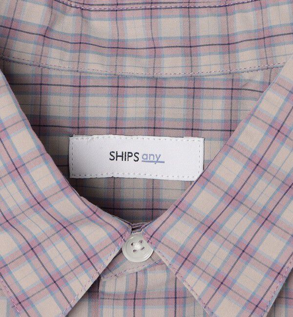 SHIPS any「SHIPS any: オーバーサイズ レギュラー チェック シャツ◇」|シャツ・ブラウス|