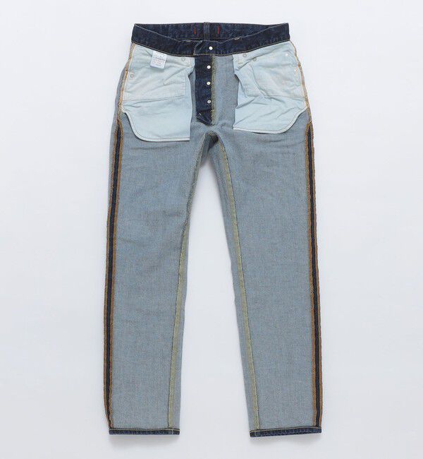 SHIPS「【SHIPS別注】RED CARD TOKYO: RHYTHM クリーンウォッシュ ジャストレングス スリムテーパードデニム」|デニム|