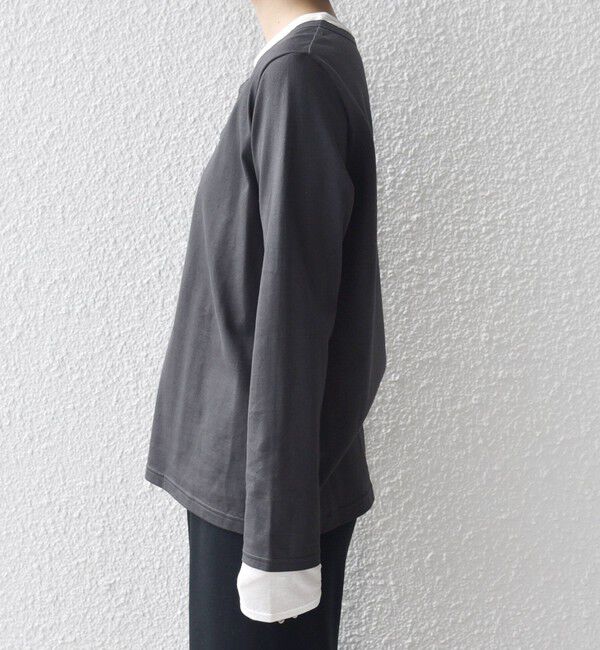 SHIPS for women「レイヤード ライク ヘンリーネック プルオーバー」|Tシャツ・カットソー|