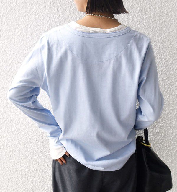 SHIPS for women「レイヤード ライク ヘンリーネック プルオーバー」|Tシャツ・カットソー|