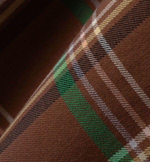 SHIPS any「SHIPS any:〈洗濯機可能〉チェック Aライン フレア シャツ ワンピース」|ワンピース|