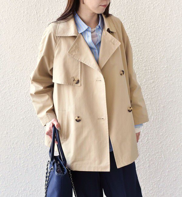 SHIPS Colors 「SHIPS Colors:キルティング ライナー ショート トレンチ◇」|トレンチコート|ベージュ