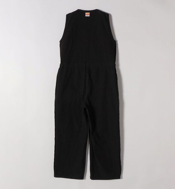 SHIPS any「【SHIPS any別注】PAYDAY:〈洗濯機可能〉ステンシル ロゴ プリント オーバーオール」|オールインワン|