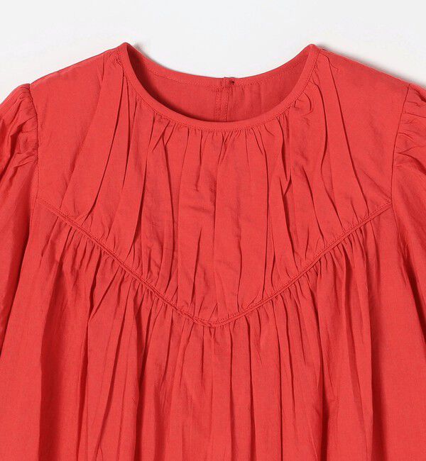 SHIPS any「《予約》SHIPS any:〈洗濯機可能〉キャンブリック ギャザー ヨーク パフスリーブ ブラウス」|シャツ・ブラウス|