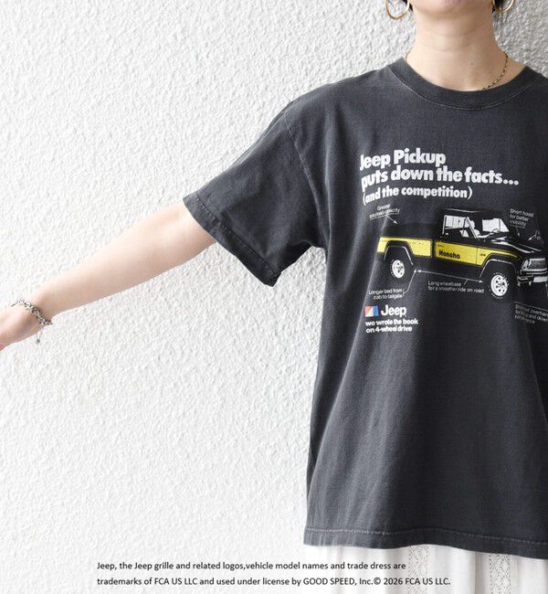 SHIPS any「《予約》GOOD ROCK SPEED:〈洗濯機可能〉Jeep CAR ロゴ プリント TEE」|Tシャツ・カットソー|