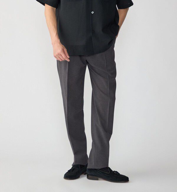 SHIPS「SHIPS:〈撥水 防しわ 洗濯機可能〉DOT AIR(R)スラックス(セットアップ対応)」|スラックス|ダークグレー