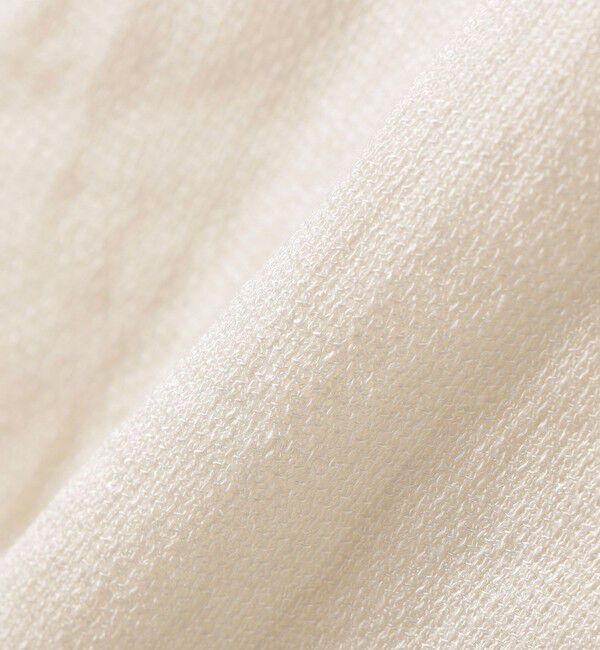 SHIPS any「《予約》SHIPS any:〈洗濯機可能〉カラミ フレンチ スリーブ ペプラム シャツ ブラウス」|シャツ・ブラウス|