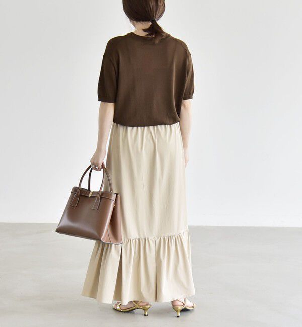 quaranciel「《予約》quaranciel:〈接触冷感/UVカット/撥水〉マルチファンクション ティアードスカート」|スカート|