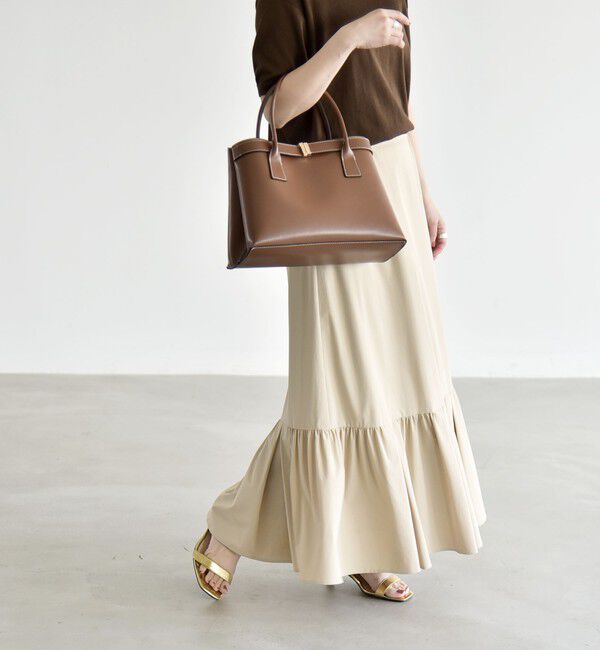 quaranciel「《予約》quaranciel:〈接触冷感/UVカット/撥水〉マルチファンクション ティアードスカート」|スカート|