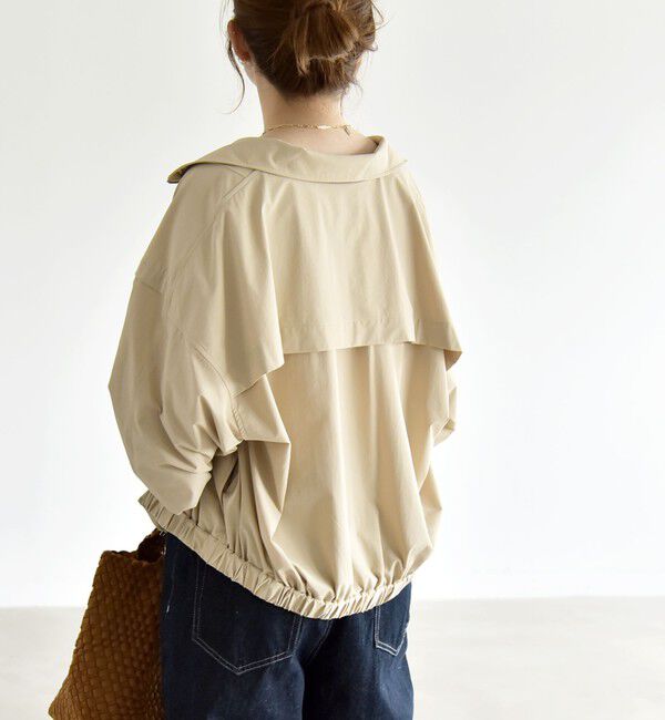 quaranciel「《予約》quaranciel:〈接触冷感/UVカット/撥水〉マルチファンクション ライト ブルゾン」|ブルゾン・スタジャン|