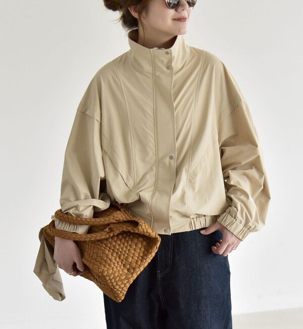 quaranciel「《予約》quaranciel:〈接触冷感/UVカット/撥水〉マルチファンクション ライト ブルゾン」|ブルゾン・スタジャン|