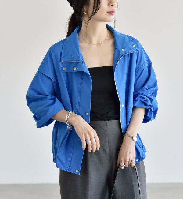 quaranciel「《予約》quaranciel:〈接触冷感/UVカット/撥水〉マルチファンクション ライト ブルゾン」|ブルゾン・スタジャン|